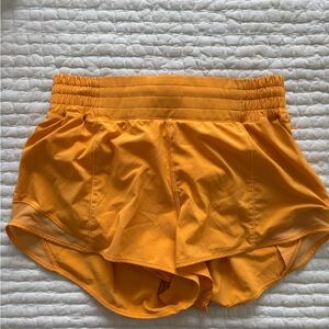 Lululemon Athletica Orange Athletic Shorts Lightweight Performance
